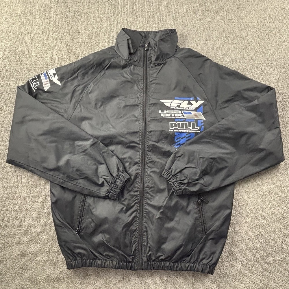FLY Racing Jacket Adult Small Black BMX Racing Long Sleeve Causal Men's